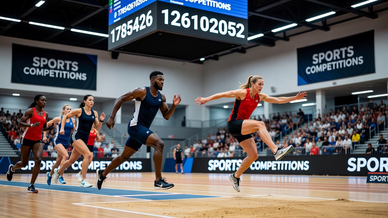 Athletes reviewing match schedules and results on digital platforms during a tournament